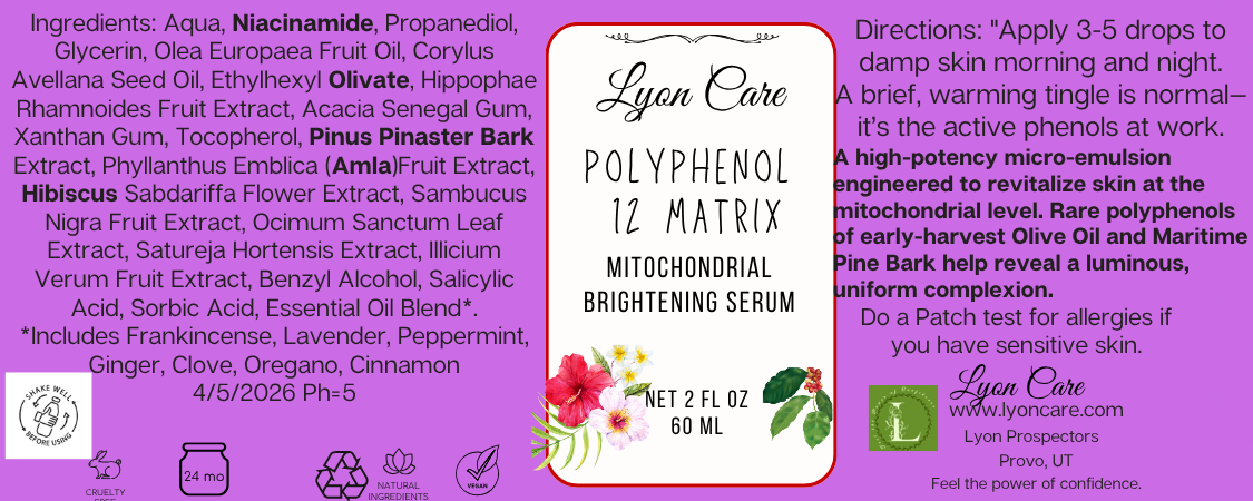 Polyphenol 12 Matrix, Brightening Serum 2 oz