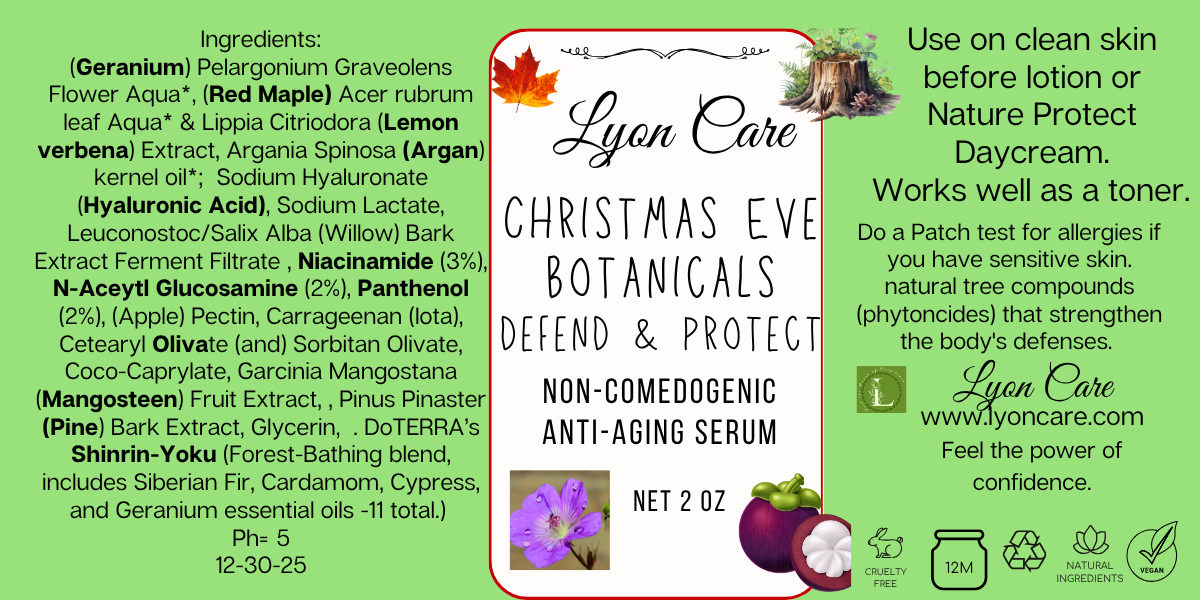 Christmas Eve Botanicals, Brighten & Protect 2 oz