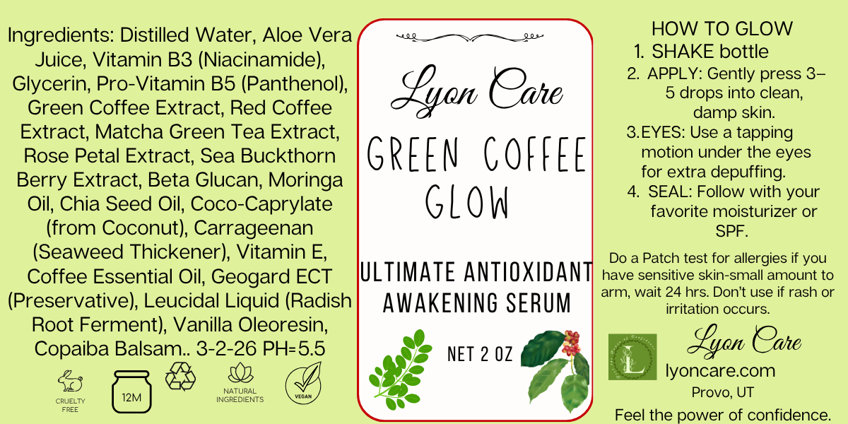 Green Coffee Glow   Antioxidant Awakening Serum 2 oz