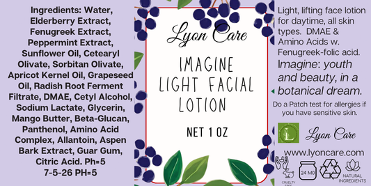 Imagine: All Skin Types, Light Face Lotion 1 oz